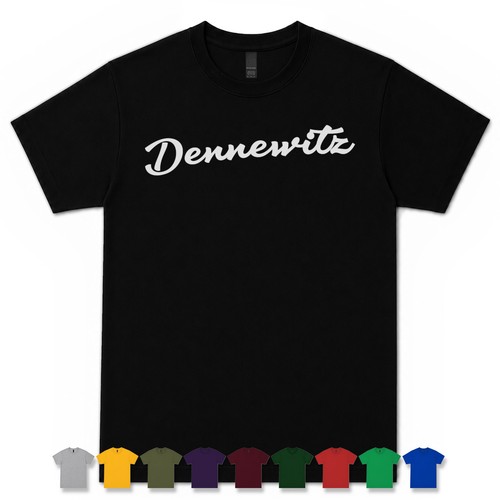 Dennewitz retro script - dennewitz, t-shirt