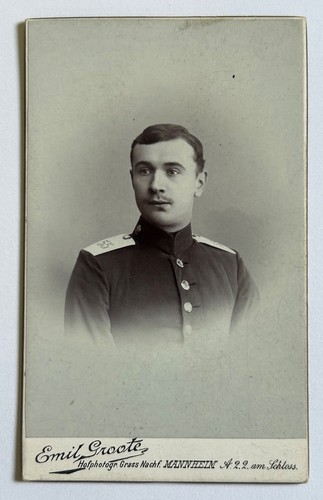 Cdv foto soldat infanterie - foto,