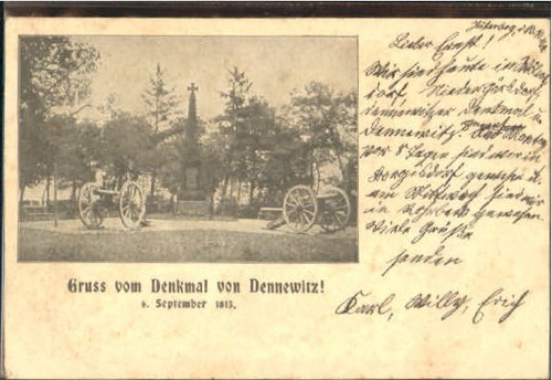 Dennewitz denkmal 1902 - dennewitz,