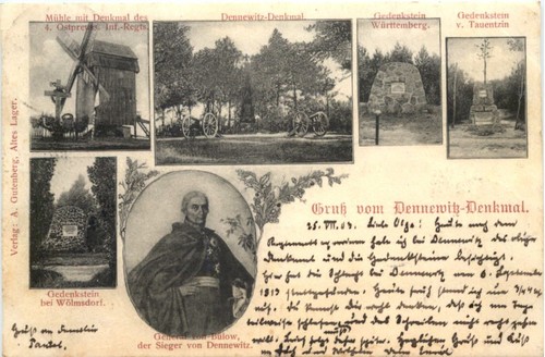 Gruss vom dennewitz denkmal - denkmal,